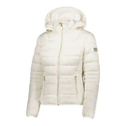 White Polyester Jackets & Coat