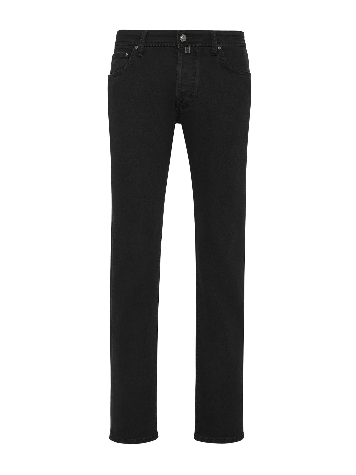 Black Cotton Jeans & Pant