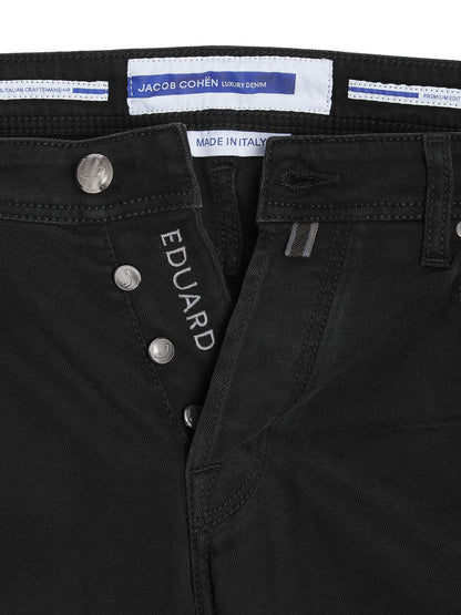 Black Cotton Jeans & Pant