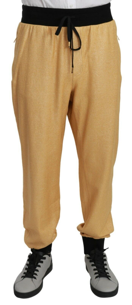 Yellow Cotton Jeans & Pant