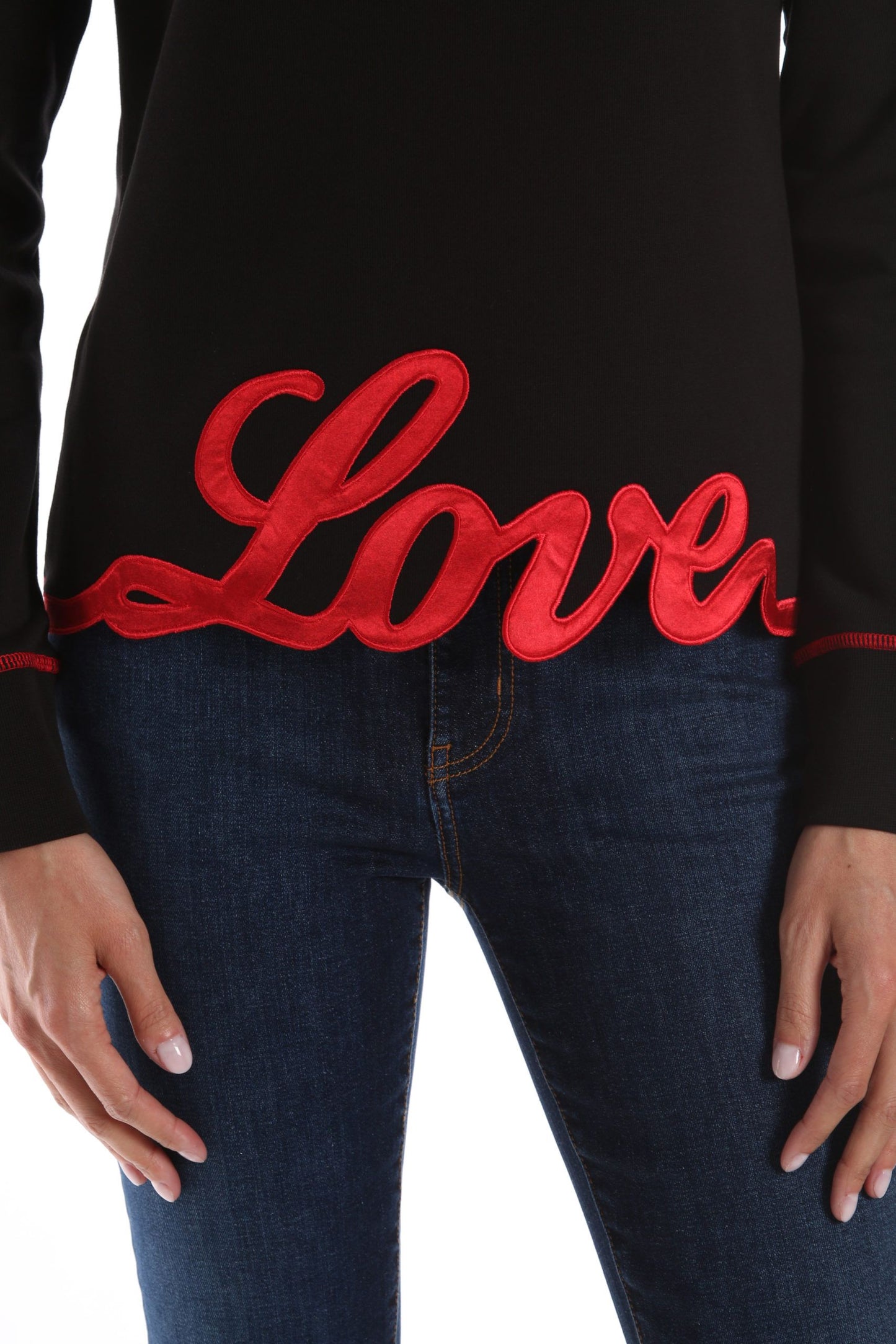 Black Cotton Sweater