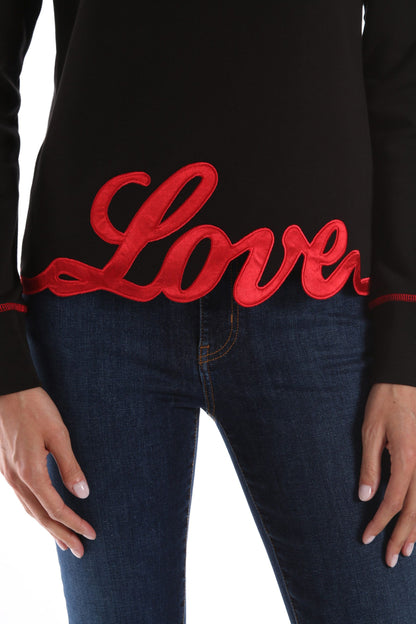 Black Cotton Sweater