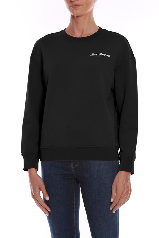 Black Cotton Sweater