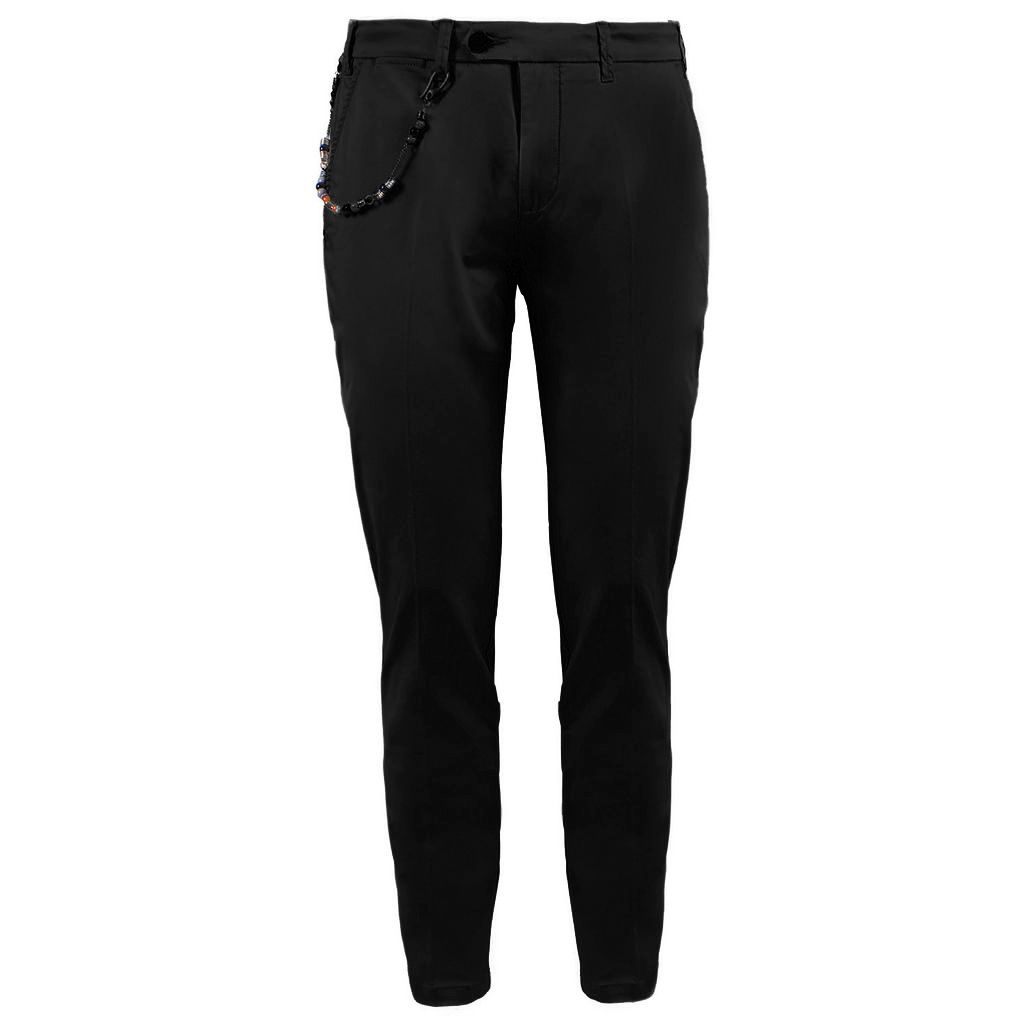 Black Cotton Jeans & Pant