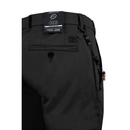 Black Cotton Jeans & Pant