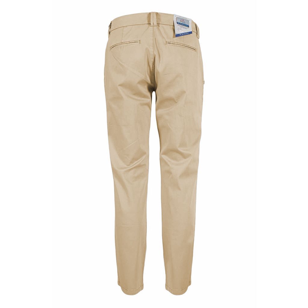 Beige Cotton Jeans & Pant