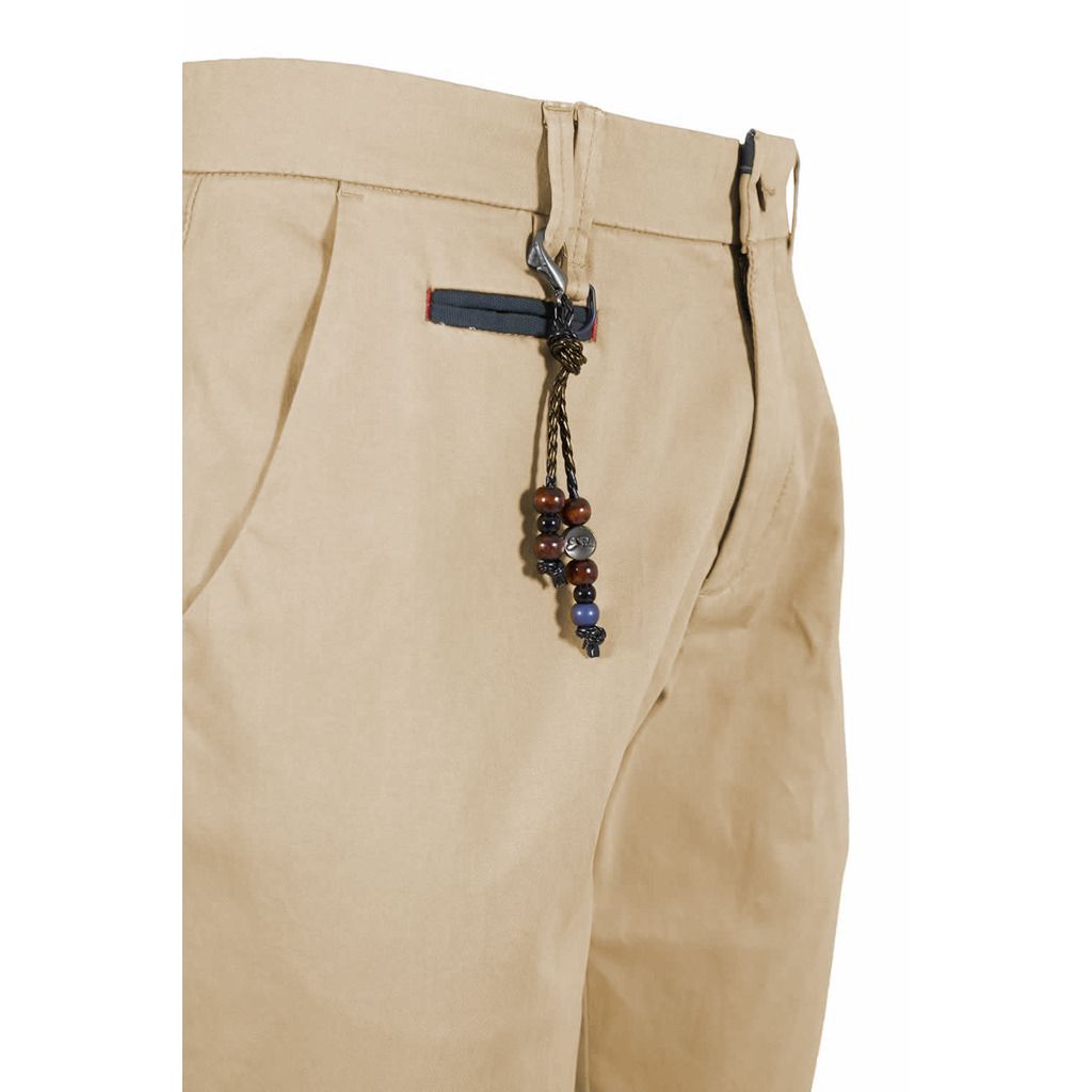 Beige Cotton Jeans & Pant