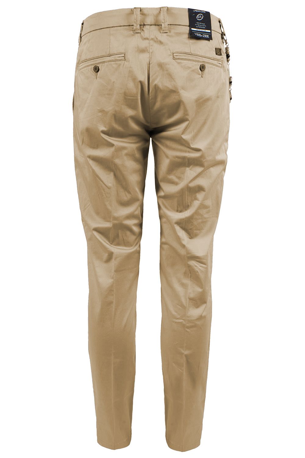 Beige Cotton Jeans & Pant