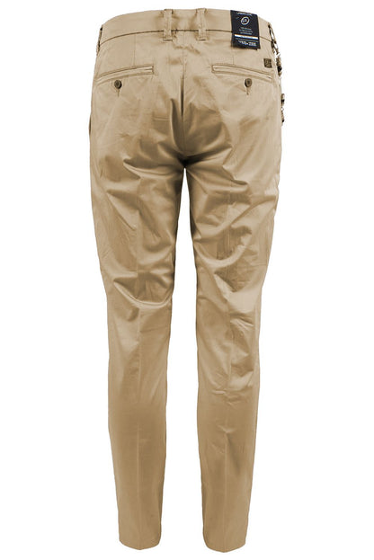 Beige Cotton Jeans & Pant