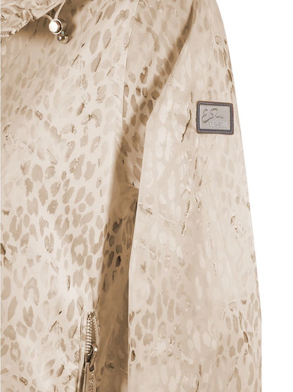Beige Polyester Jackets & Coat