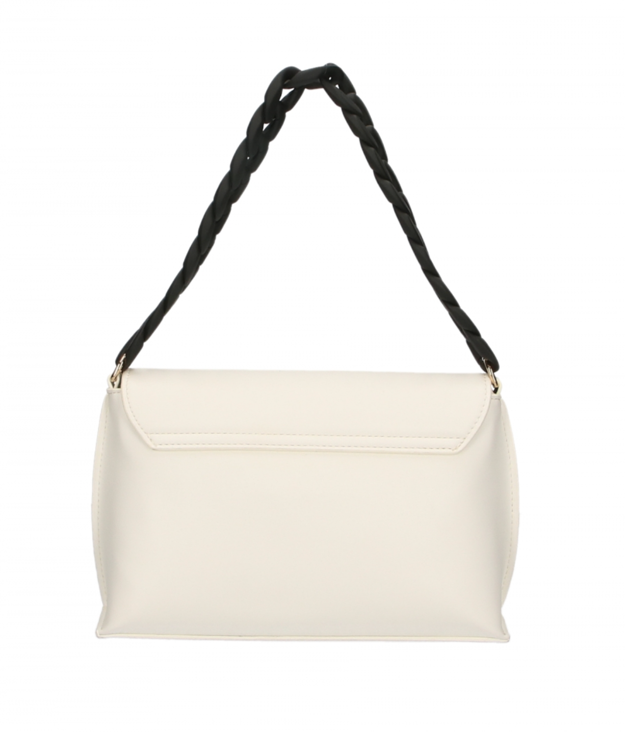 White Polyurethane Crossbody Bag