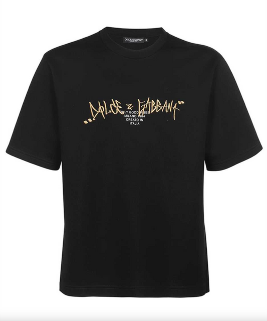 Black Cotton T-Shirt