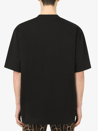 Black Cotton T-Shirt