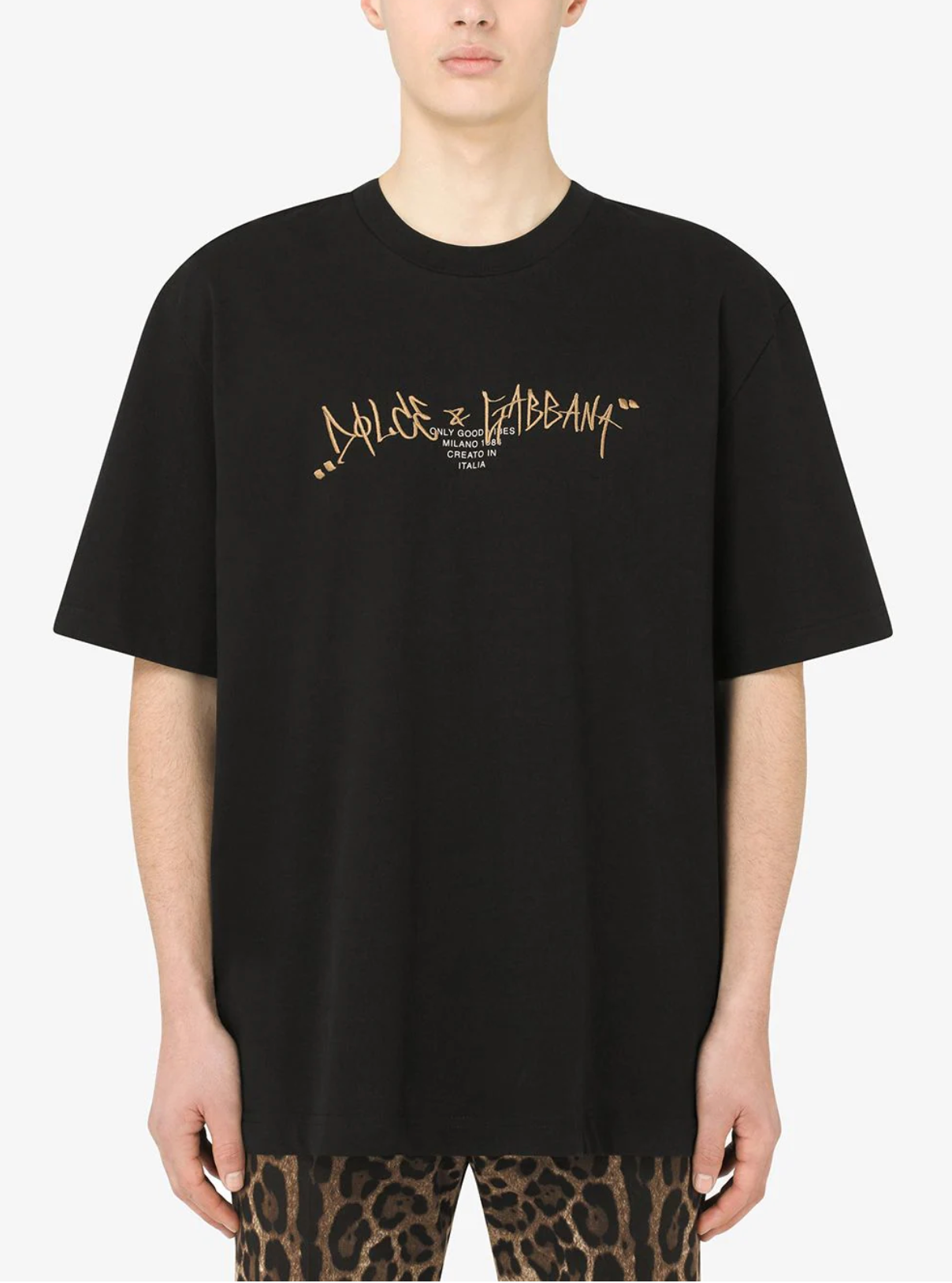 Black Cotton T-Shirt