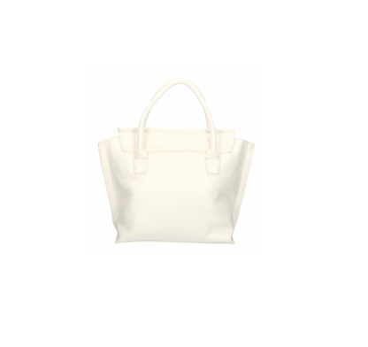 White Polyurethane Handbag