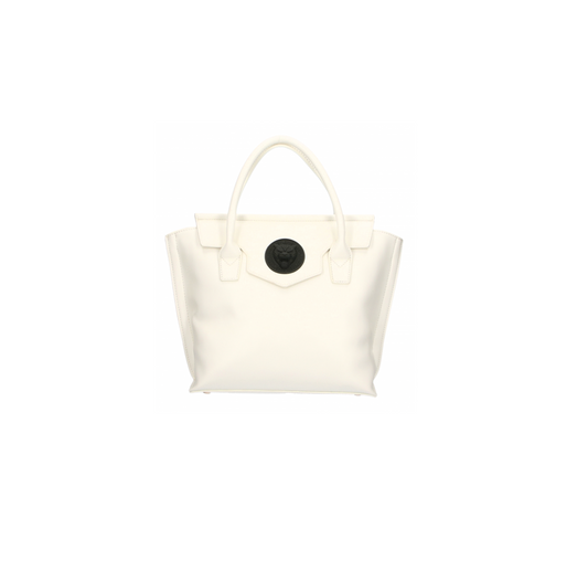 White Polyurethane Handbag
