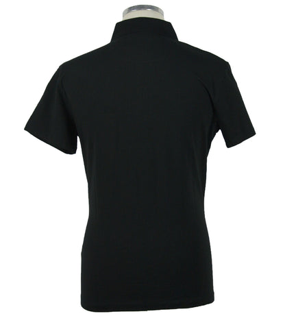 Black Cotton Polo Shirt