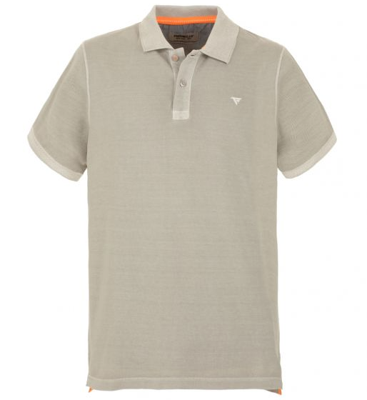 Beige Cotton Polo Shirt