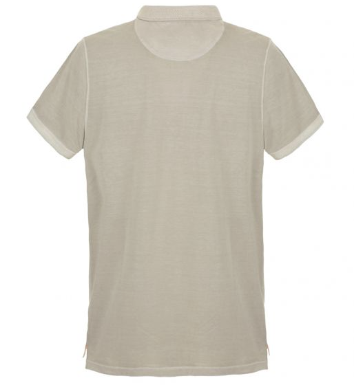 Beige Cotton Polo Shirt