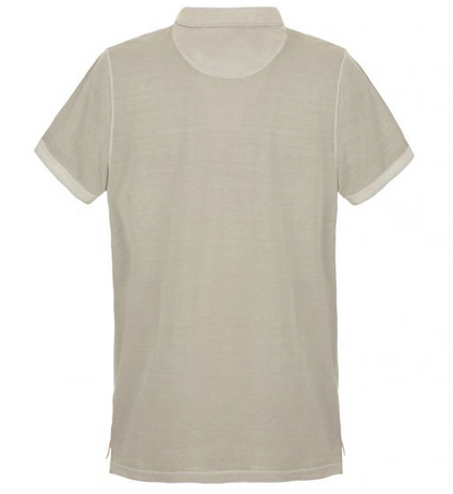 Beige Cotton Polo Shirt