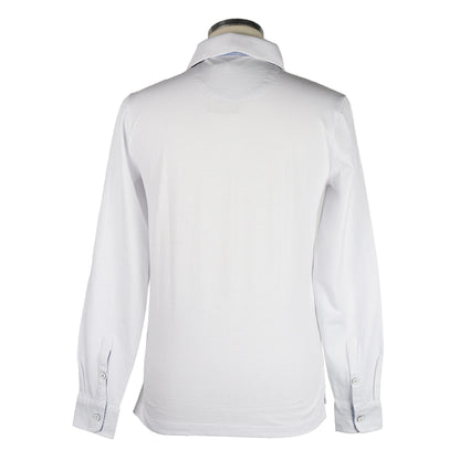 White Cotton Polo Shirt