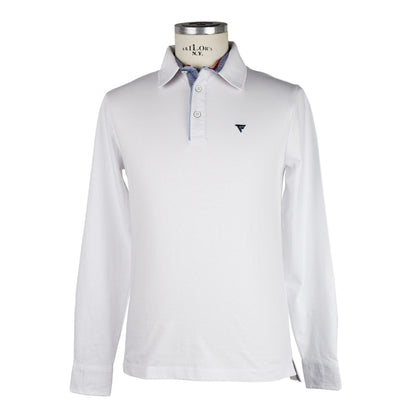White Cotton Polo Shirt