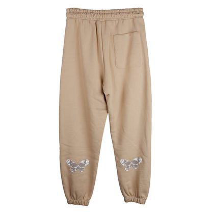 Beige Cotton Jeans & Pant