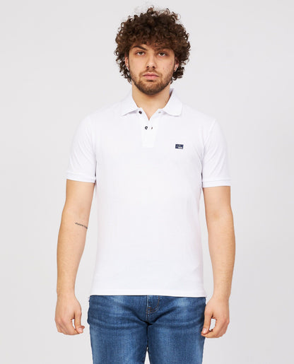 White Cotton Polo Shirt