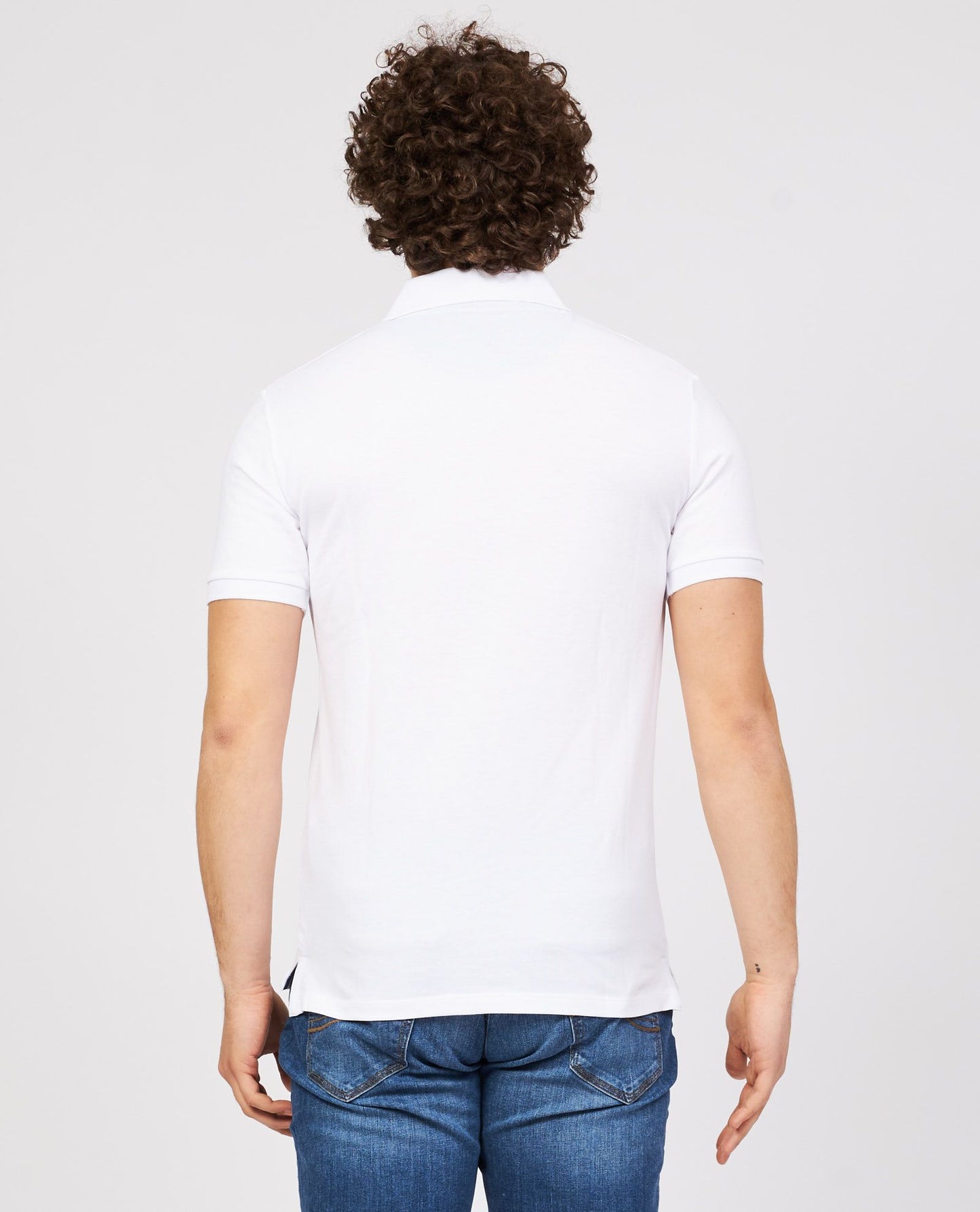 White Cotton Polo Shirt