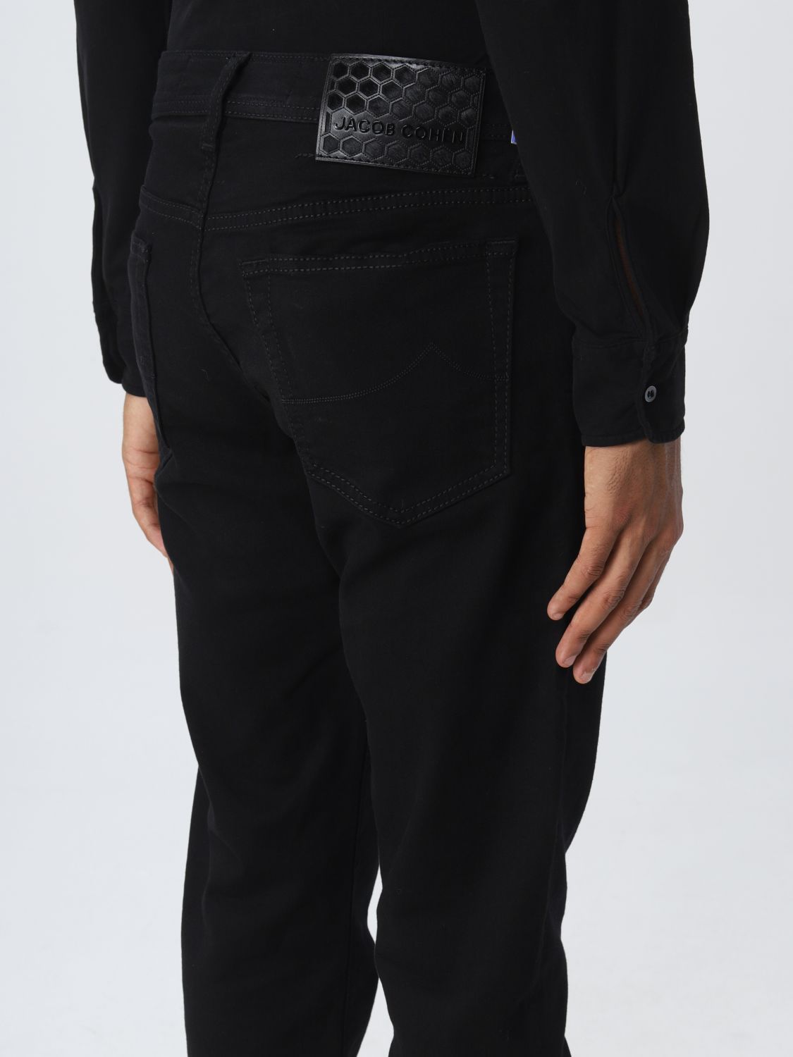 Black Cotton Jeans & Pant