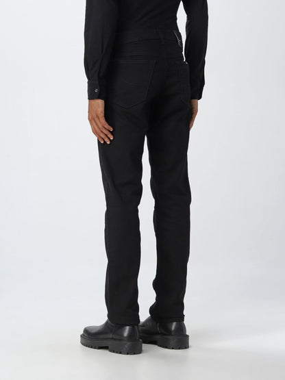 Black Cotton Jeans & Pant