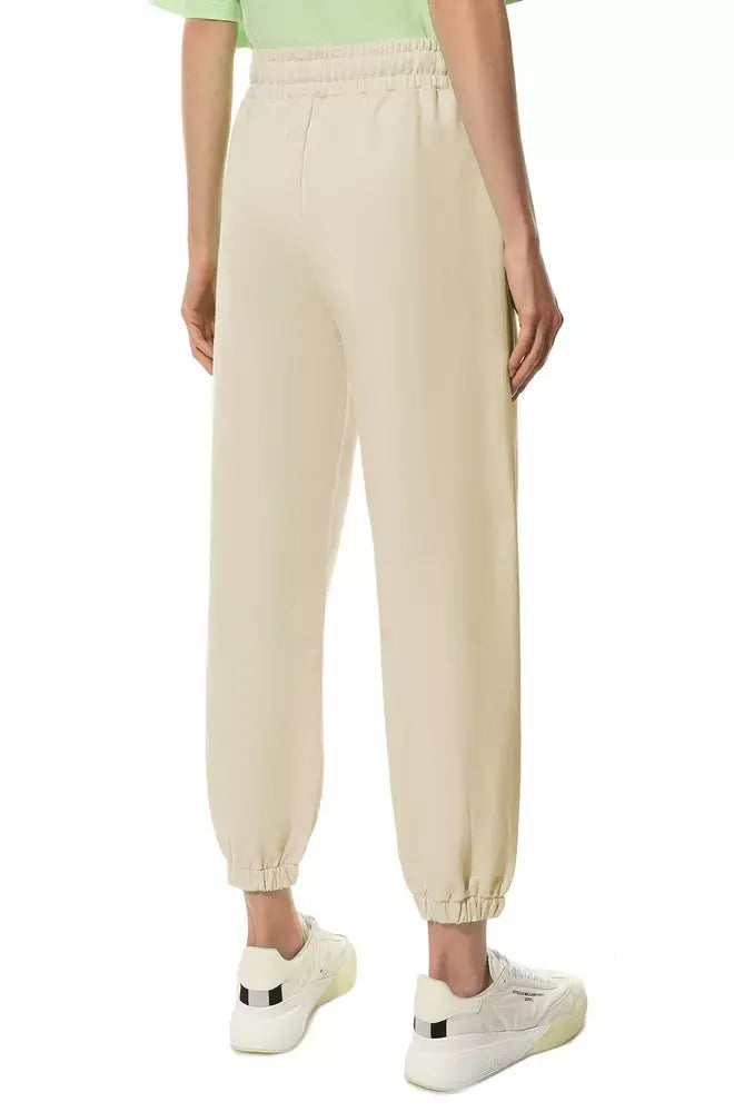 Beige Cotton Jeans & Pant