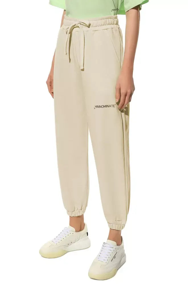Beige Cotton Jeans & Pant