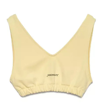 Yellow Cotton Tops & T-Shirt