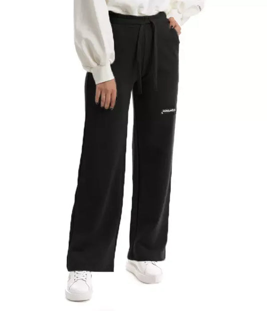Black Cotton Jeans & Pant