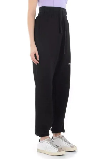 Black Cotton Jeans & Pant