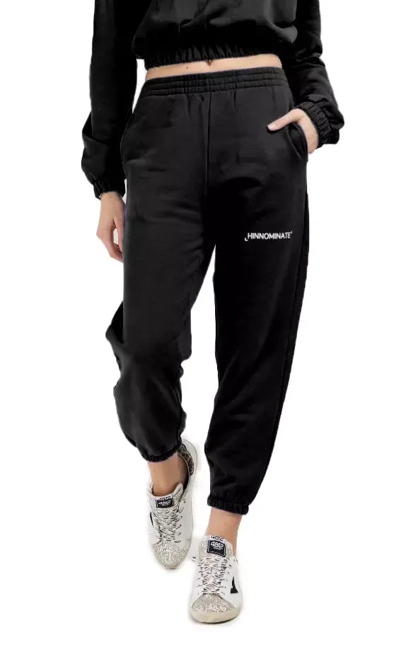 Black Cotton Jeans & Pant