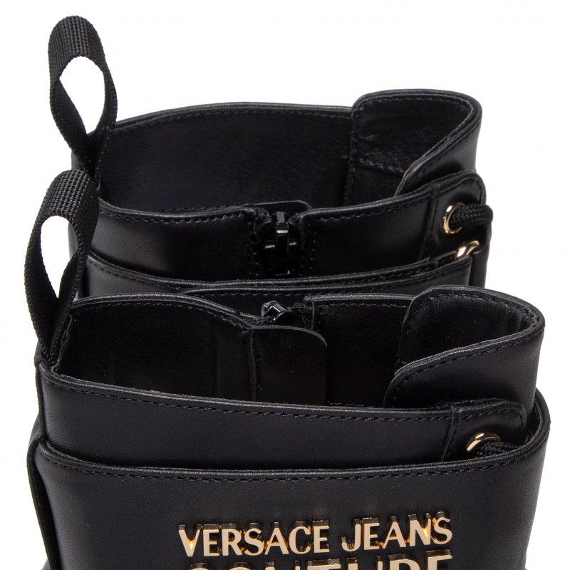 Black Artificial Leather Boot