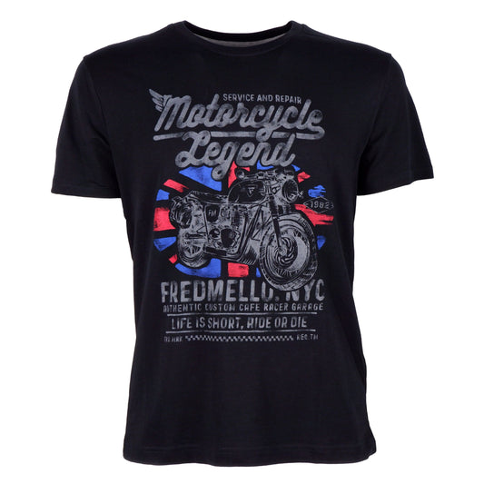 Black Cotton T-Shirt
