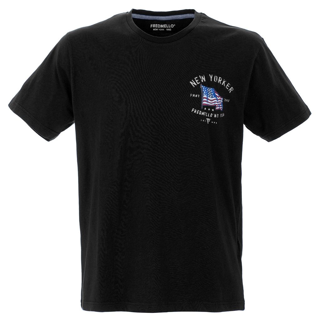 Black Cotton T-Shirt