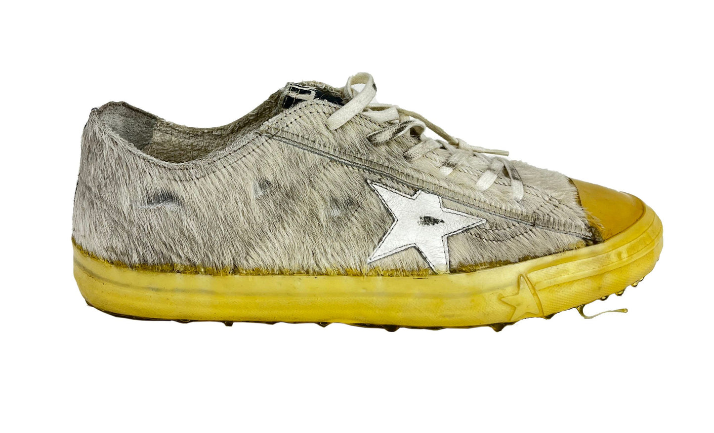 White Cowhide Sneaker