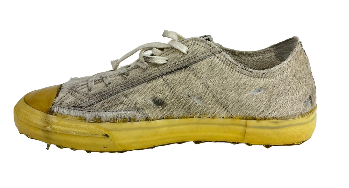 White Cowhide Sneaker