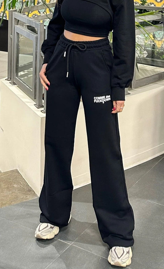 Black Cotton Jeans & Pant