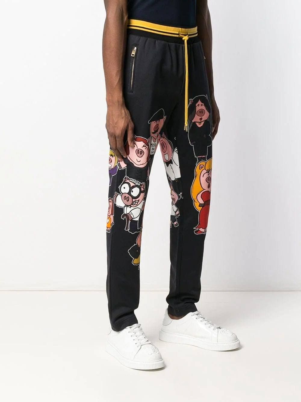 Black Cotton Jeans & Pant