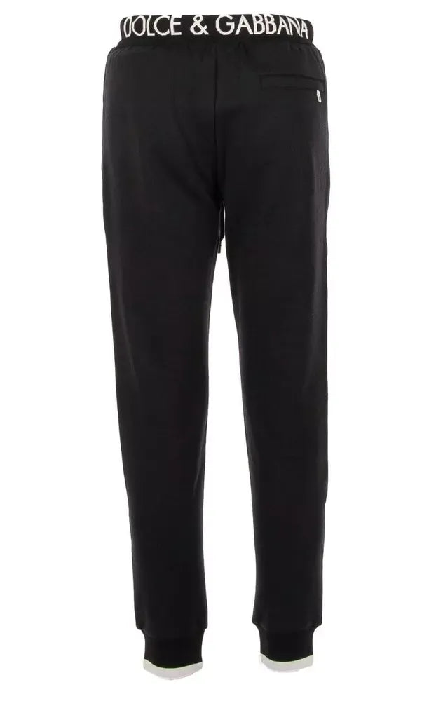 Black Cotton Jeans & Pant