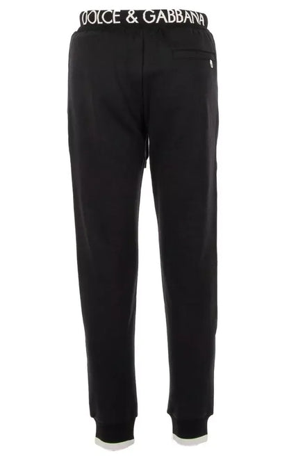 Black Cotton Jeans & Pant