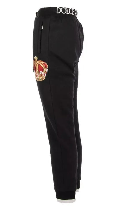 Black Cotton Jeans & Pant