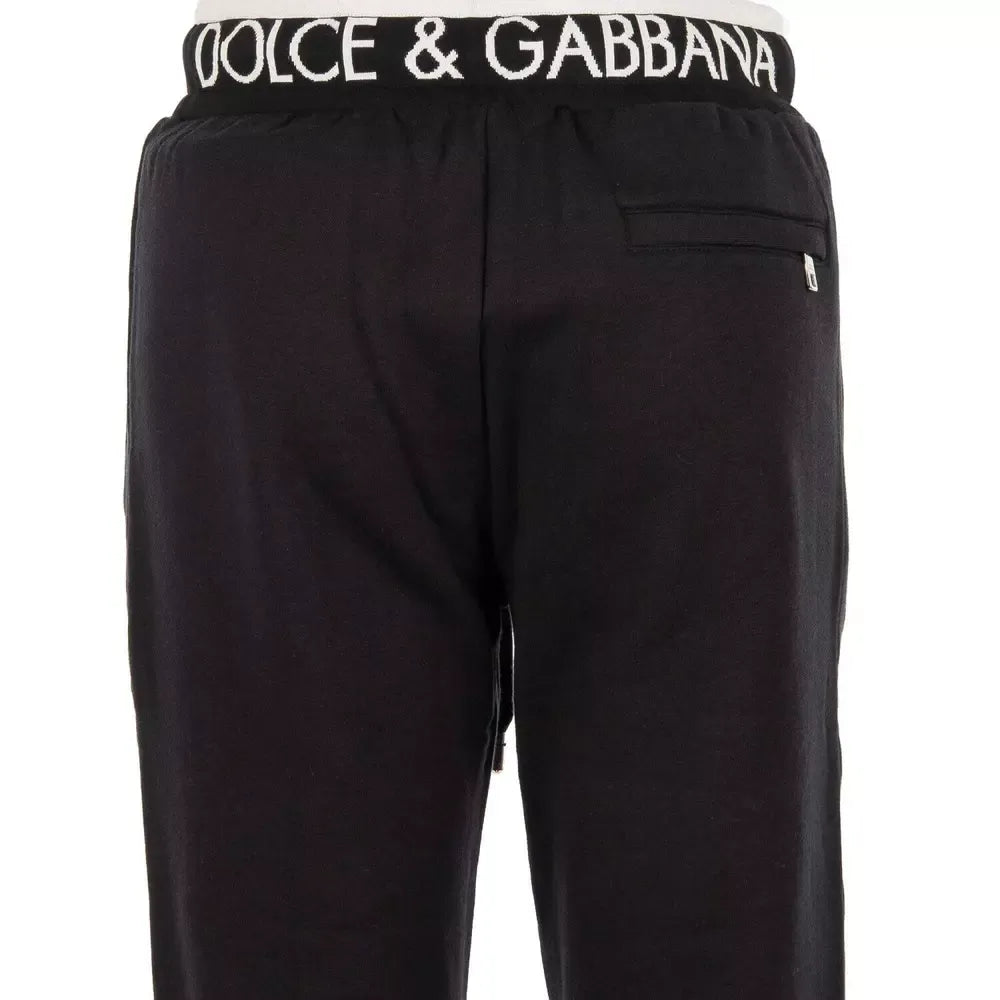 Black Cotton Jeans & Pant