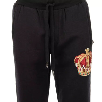 Black Cotton Jeans & Pant
