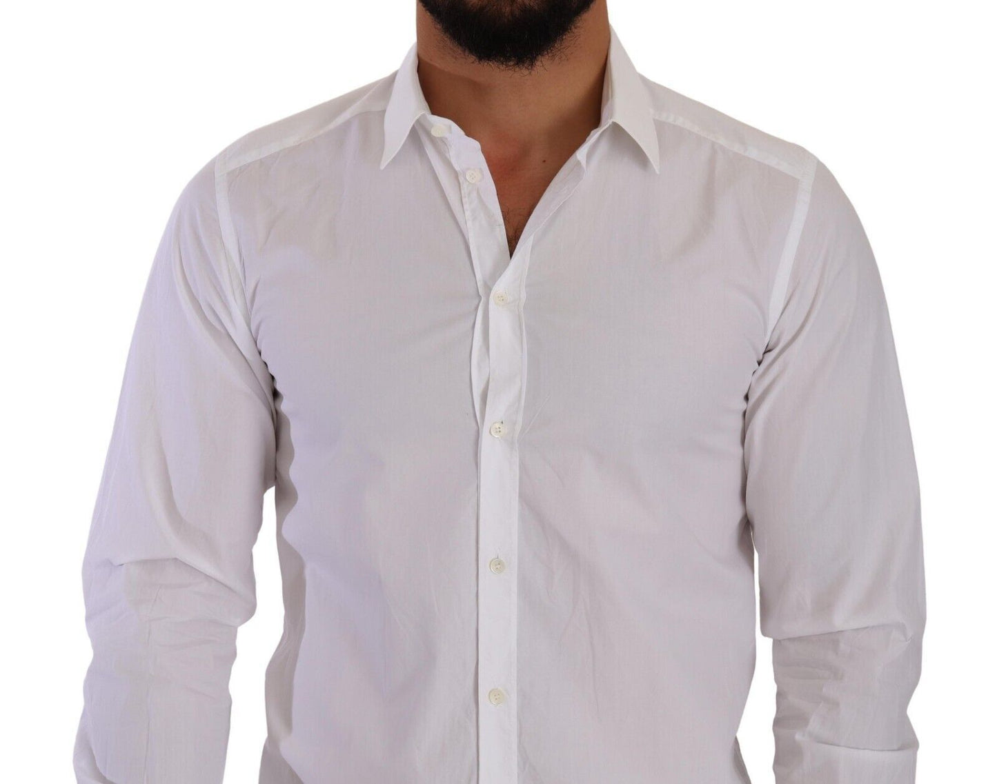 White GOLD Cotton Collared Dress Formal Shirt